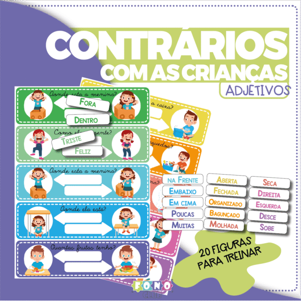 Contrários com as crianças