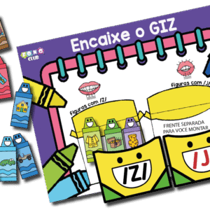 Encaixe o Giz Discriminação Auditiva X e J