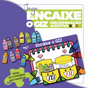 Encaixe o Giz Discriminação Auditiva X e J