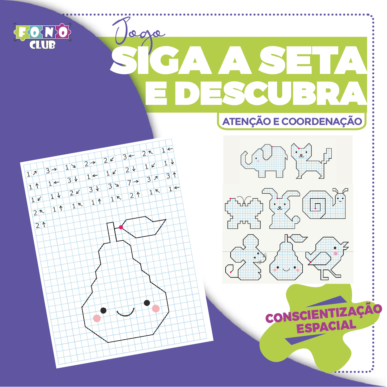 Siga a seta e Descubra