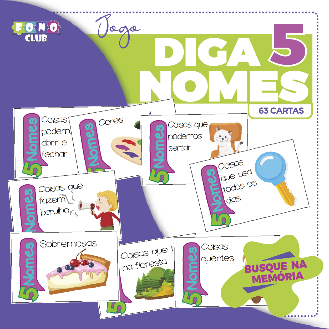 Diga 5 nomes
