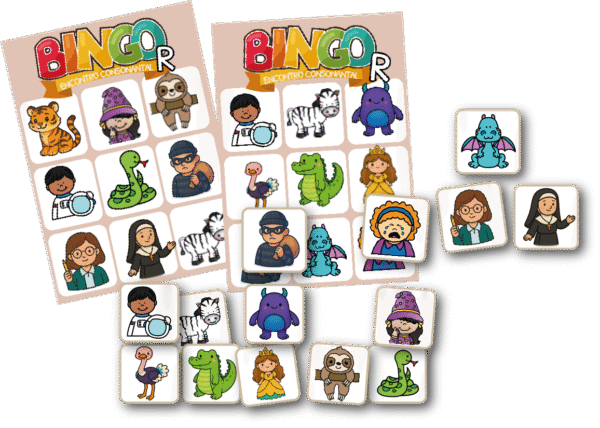 Bingo C/R/V Personagens - FonoClub